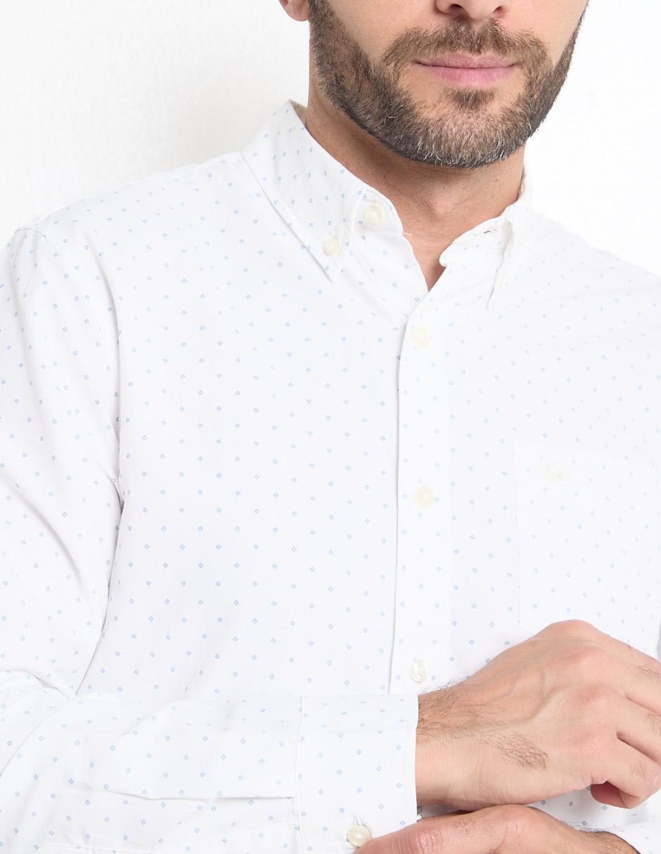 Camisa casual de algodón manga larga para hombre 4
