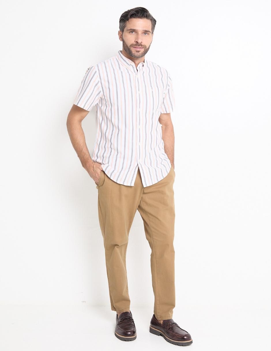 Camisa casual de algodón manga corta para hombre 3
