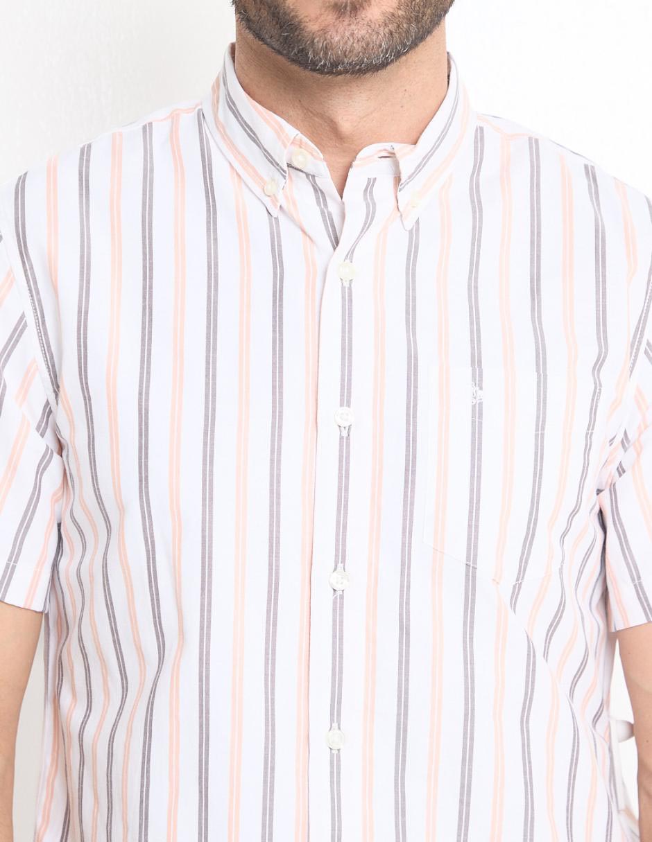 Camisa casual de algodón manga corta para hombre 4