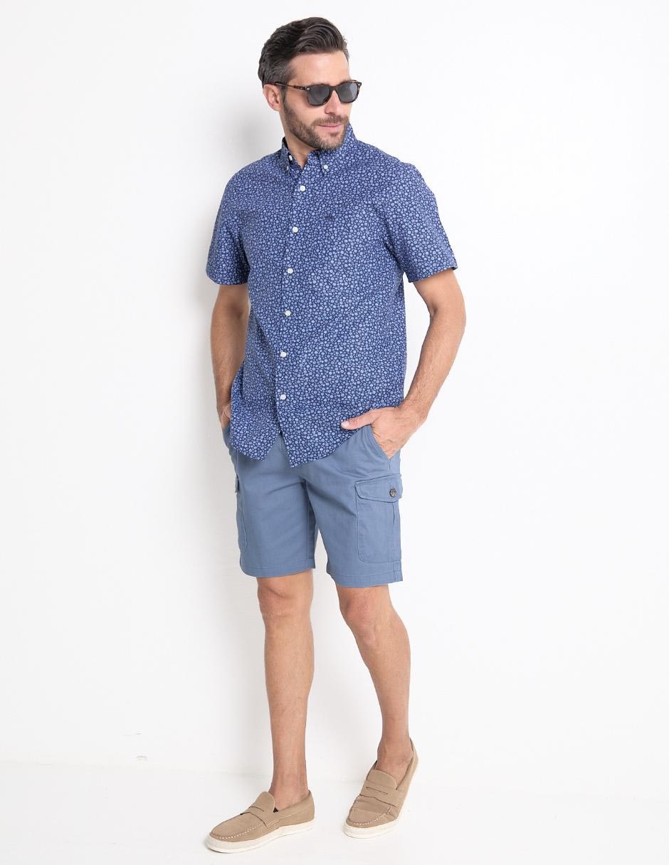 Camisa casual de algodón manga corta para hombre 3