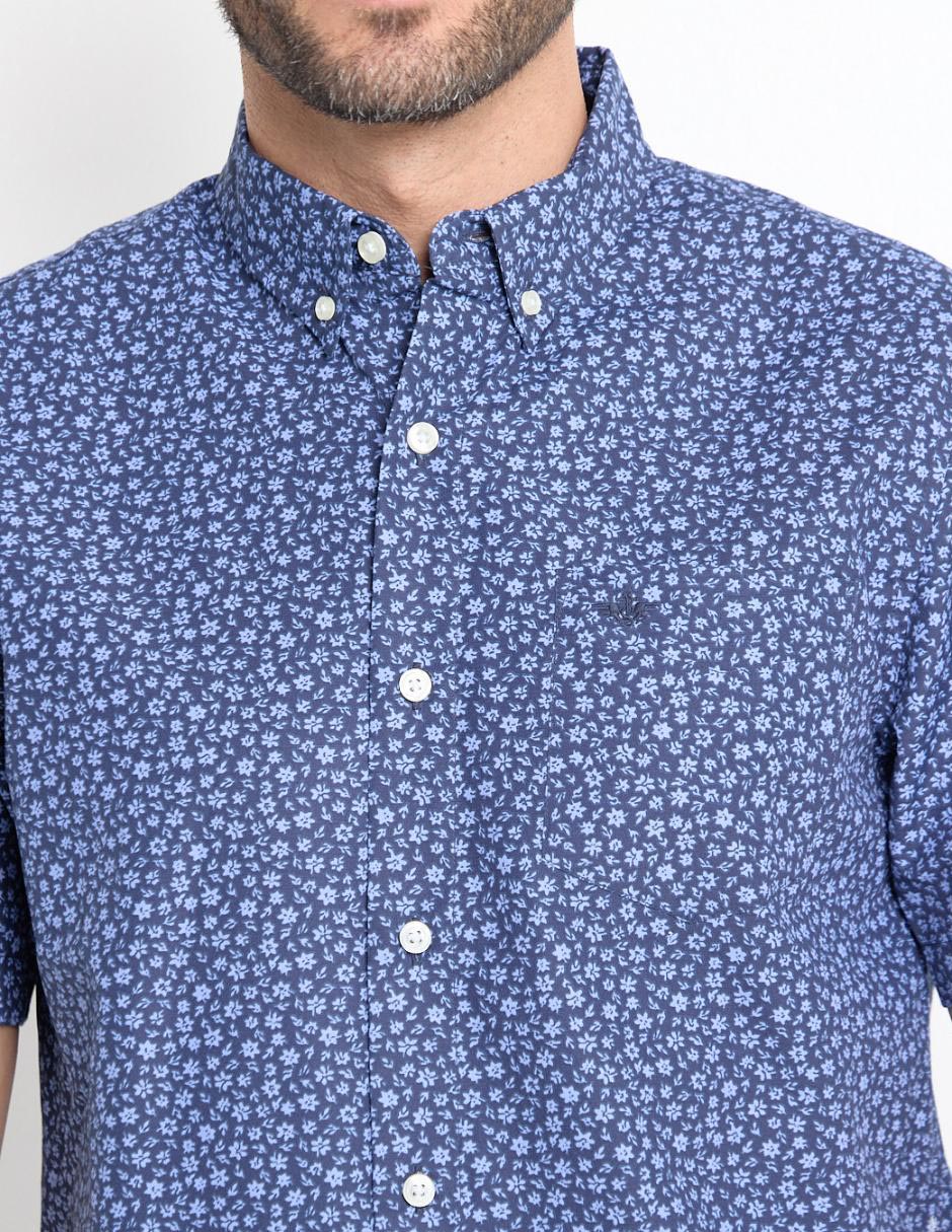 Camisa casual de algodón manga corta para hombre 4