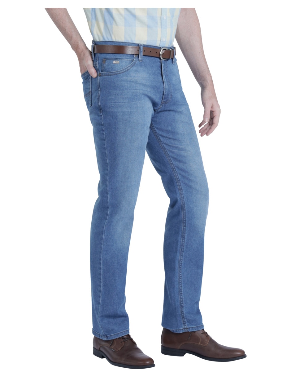 Jeans straight lavado sand blast para hombre Jeans straight lavado sand blast para hombre