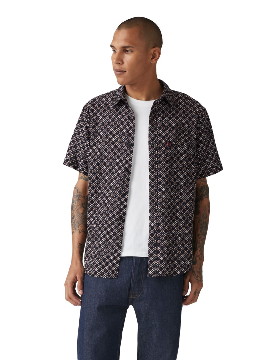 Camisa casual de algodón manga corta para hombre Camisa casual de algodón manga corta para hombre