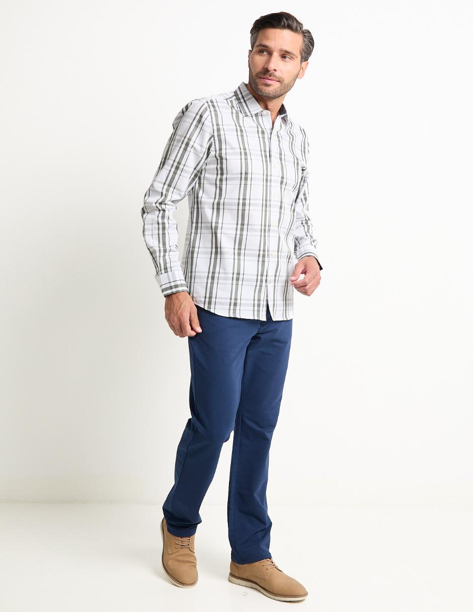 Pantalón slim de algodón para hombre 6