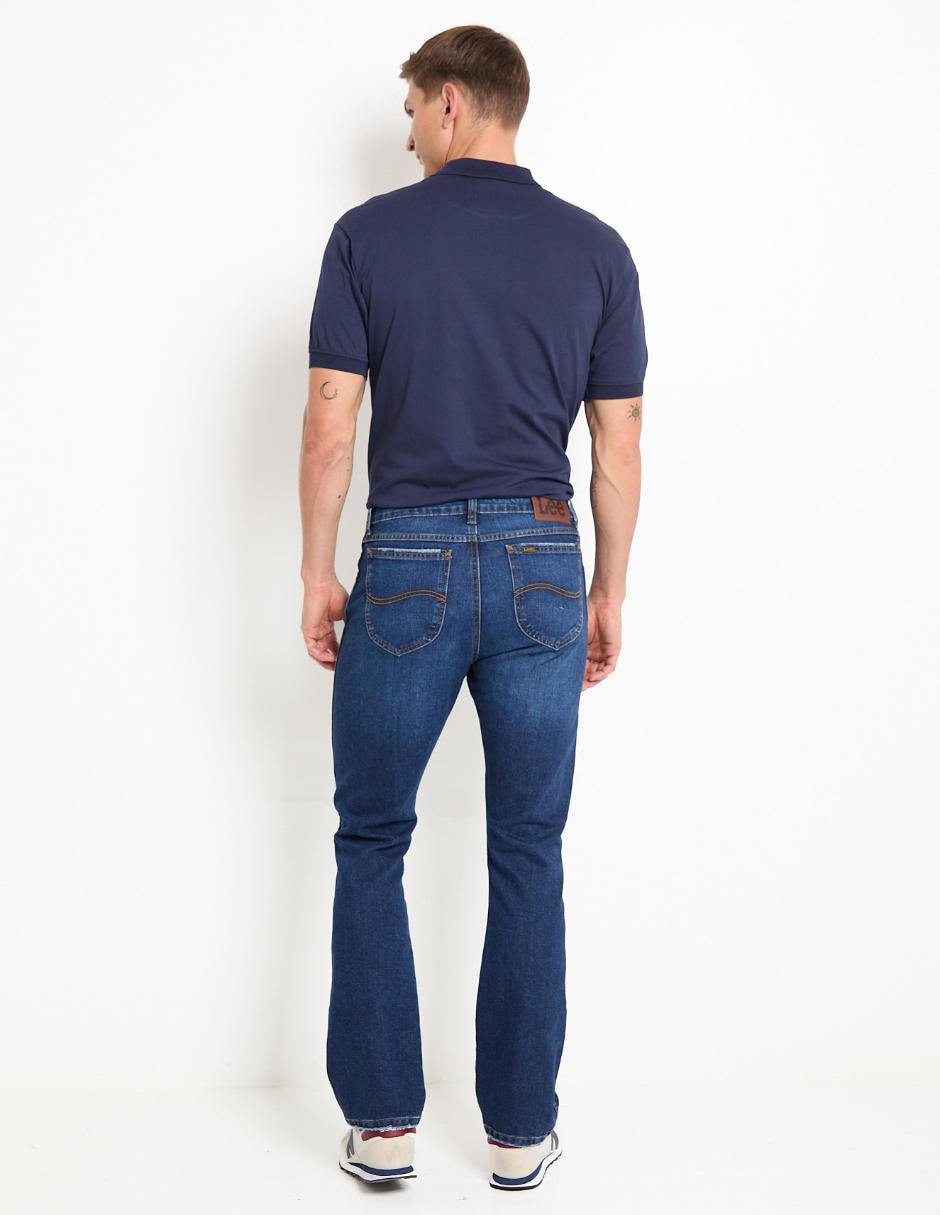 Jeans bota lavado whisker para hombre 2