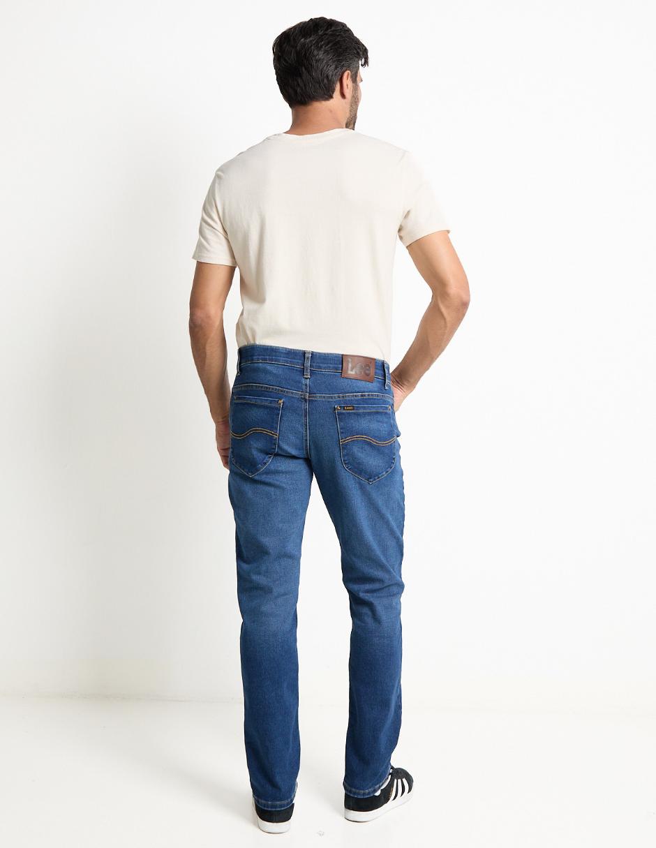 Jeans slim lavado stone wash para hombre 2