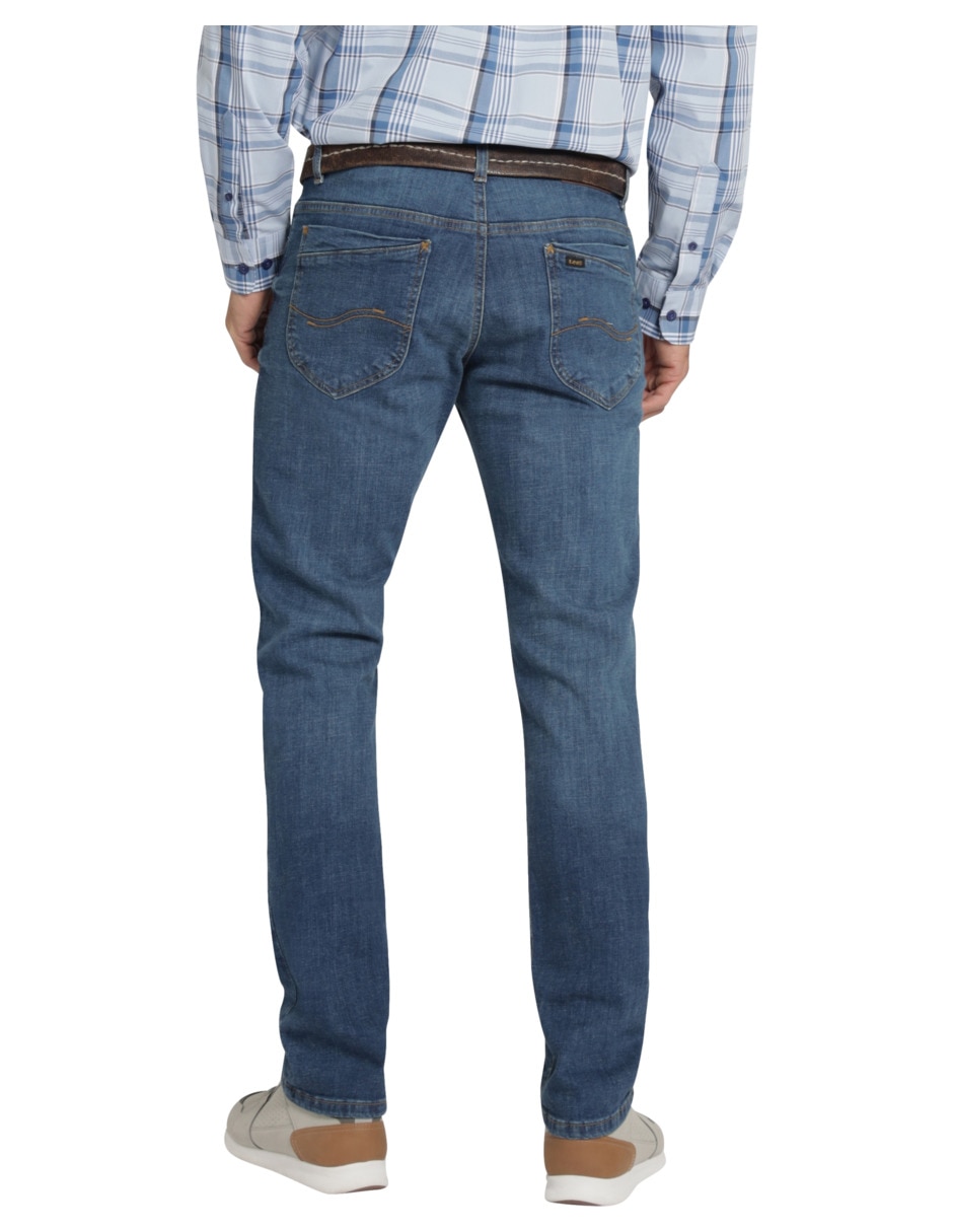 Jeans slim lavado stone wash para hombre 2