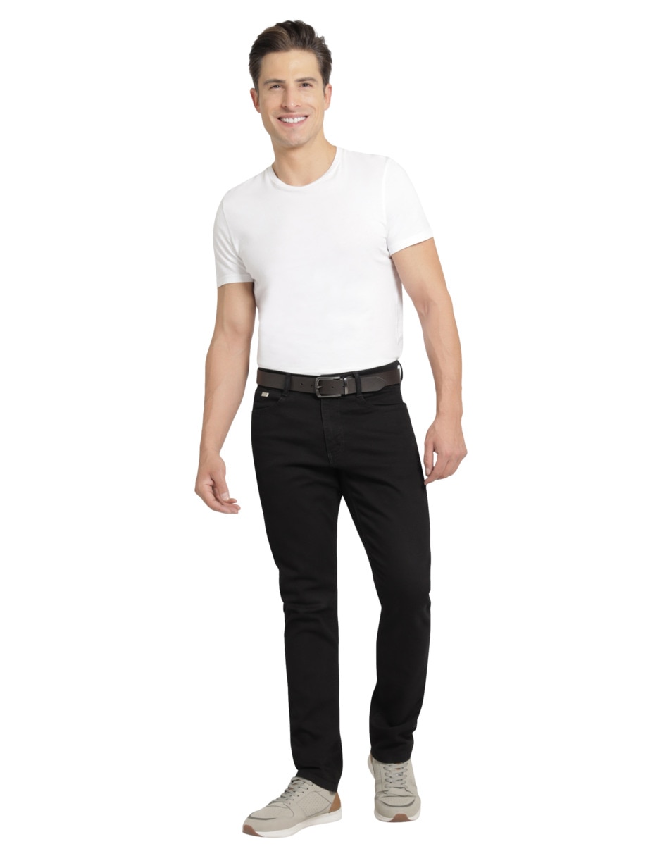 Jeans slim lavado rinse para hombre 3