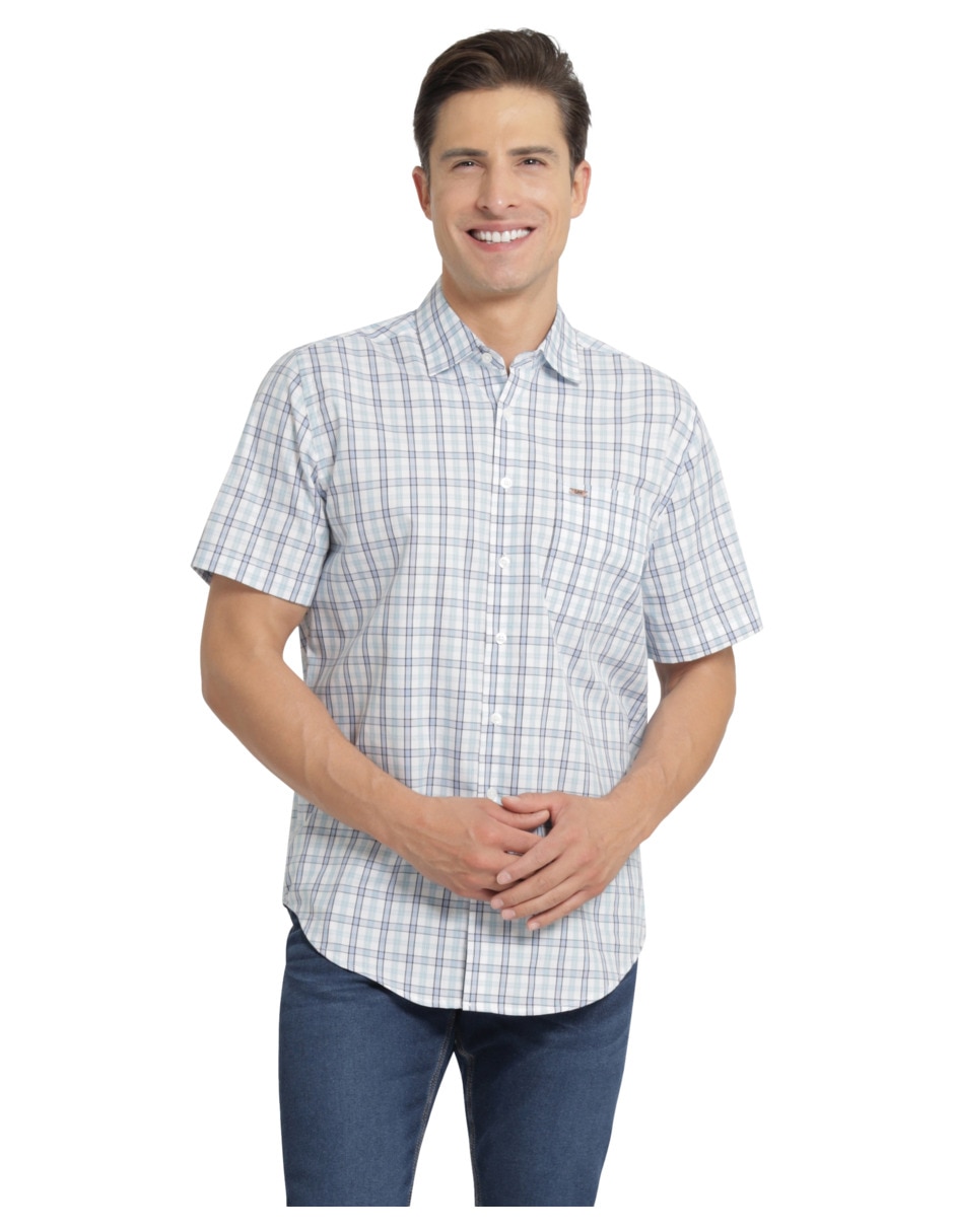 Camisa casual Lee de algodón manga corta para hombre