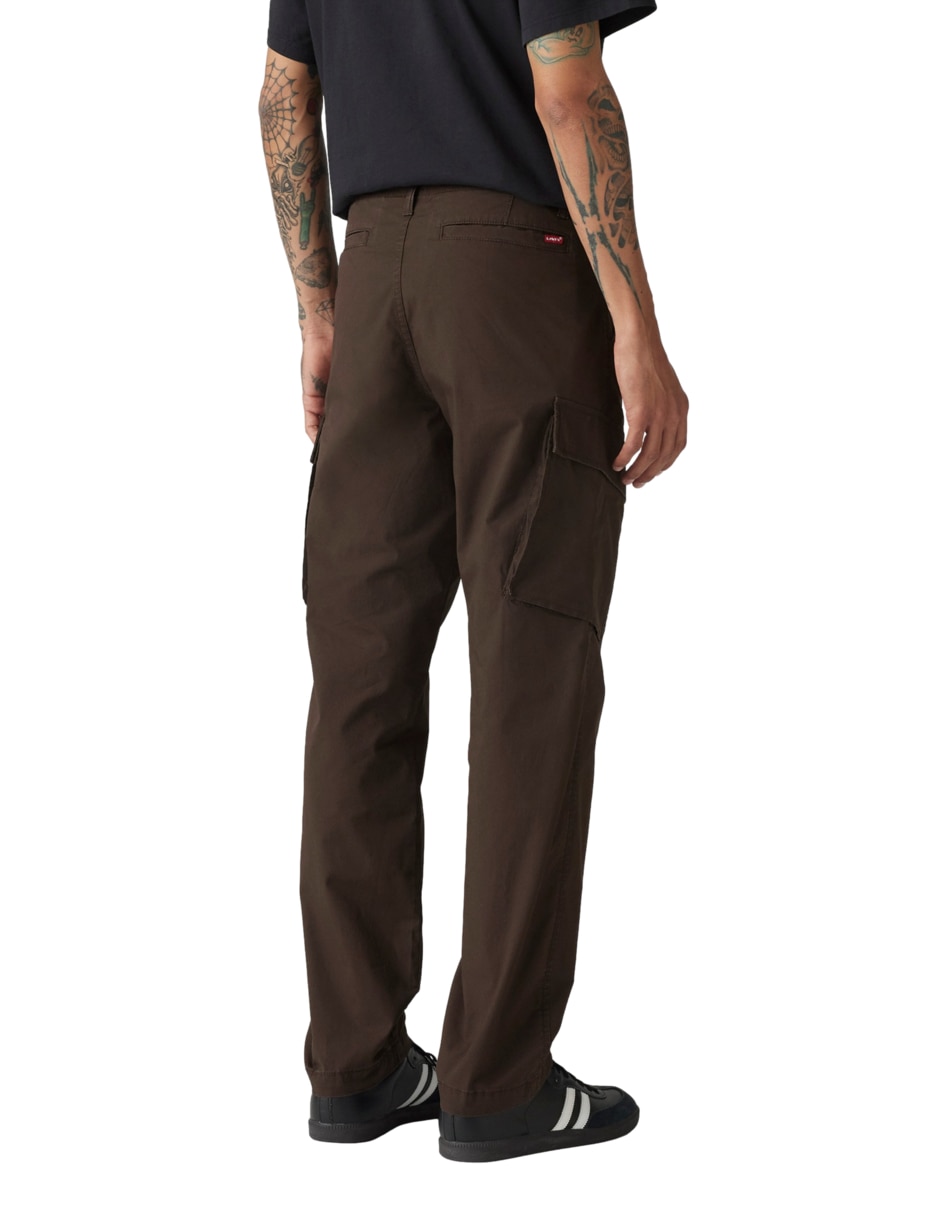 Pantalón cargo straight de algodón para hombre 2