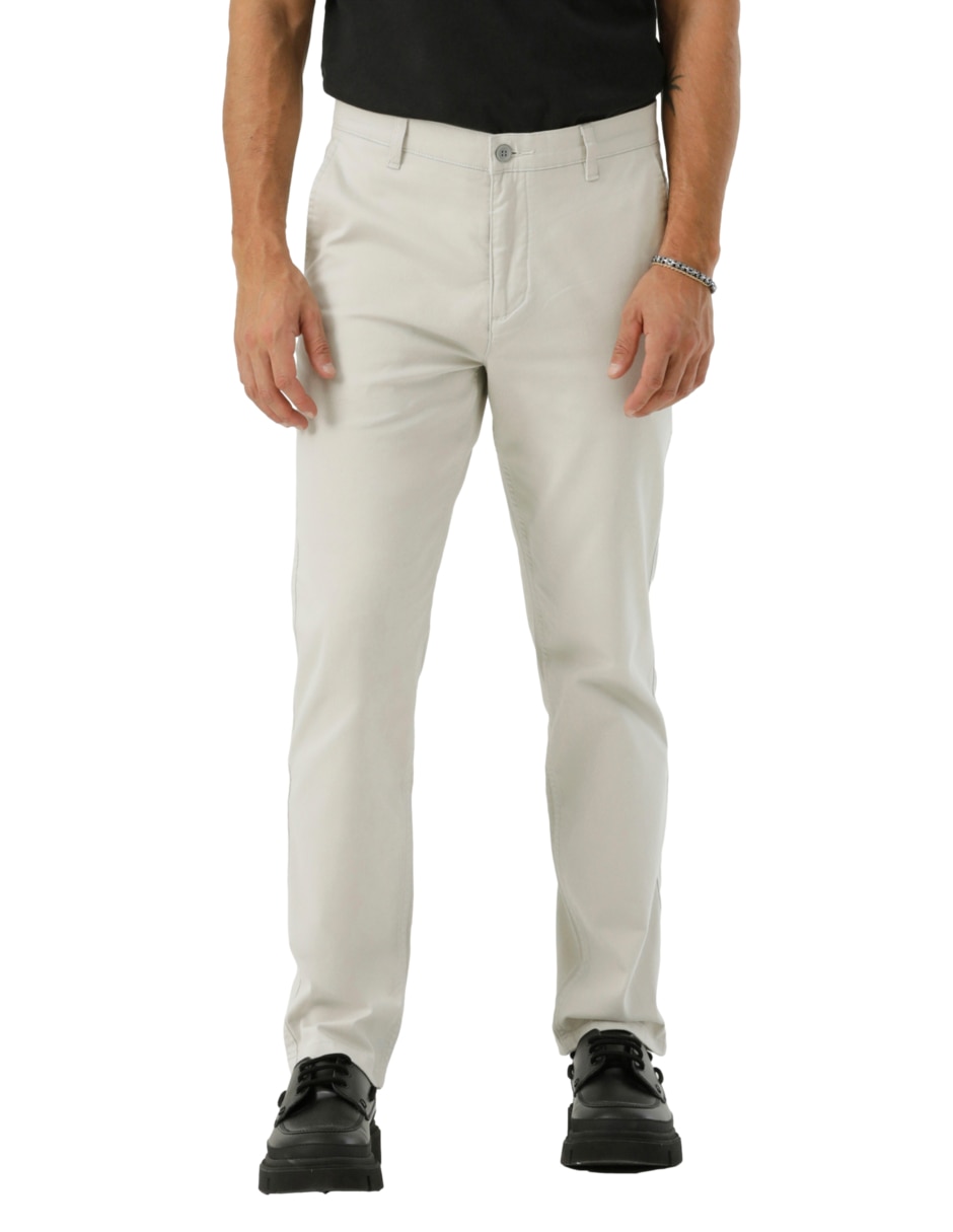 Pantalón recto de algodón para hombre Pantalón recto de algodón para hombre