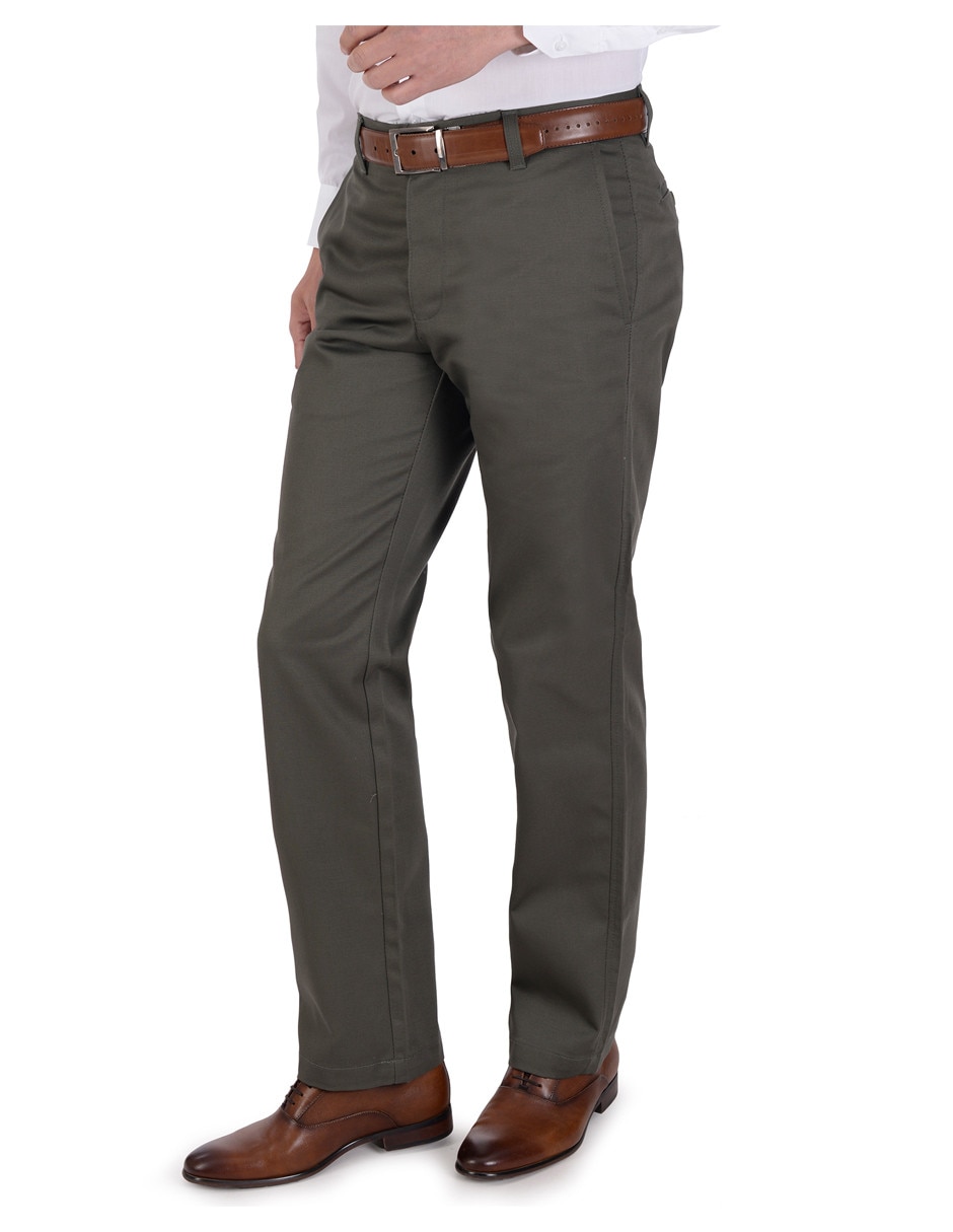 Pantalón regular de algodón para hombre 2