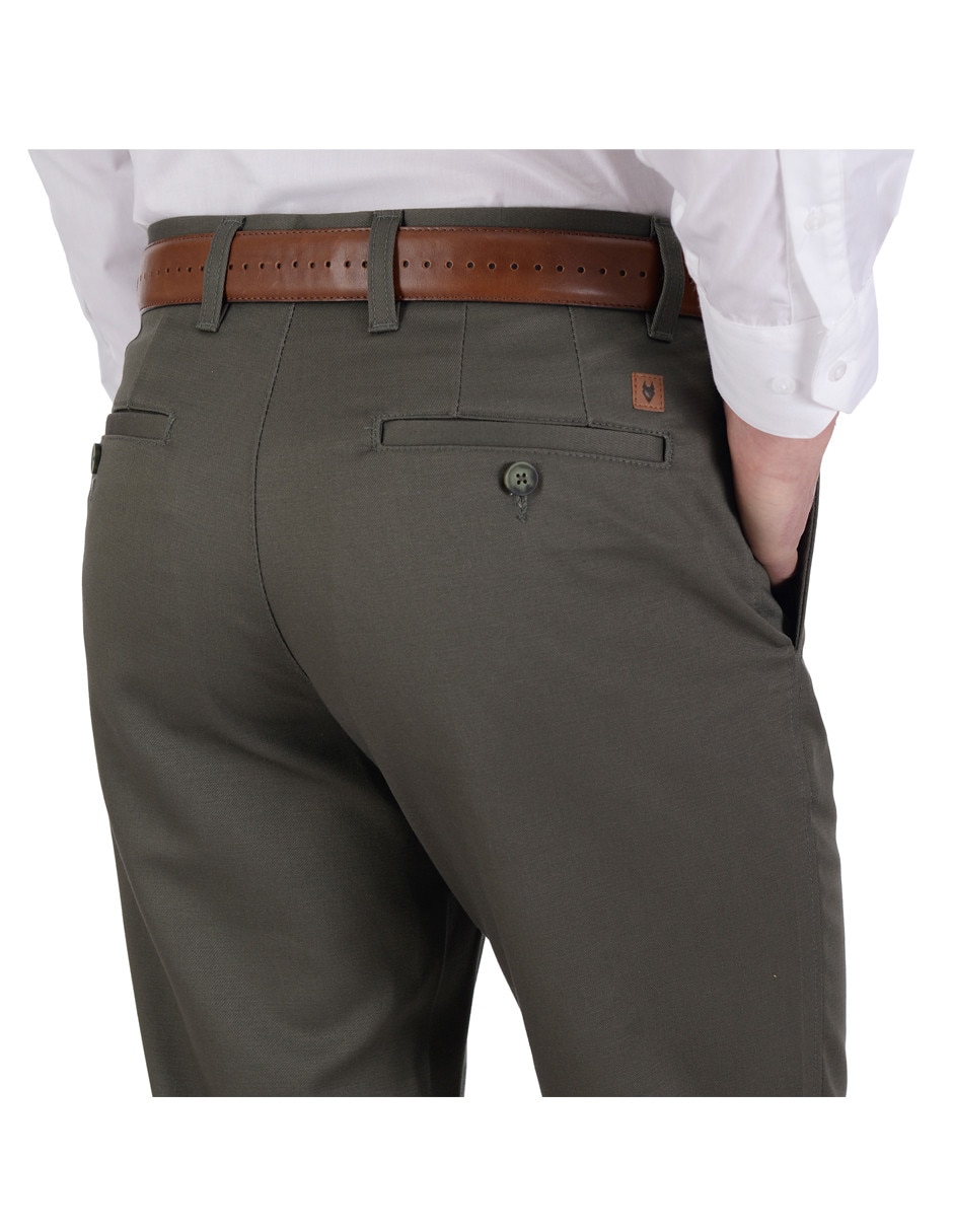 Pantalón regular de algodón para hombre 4