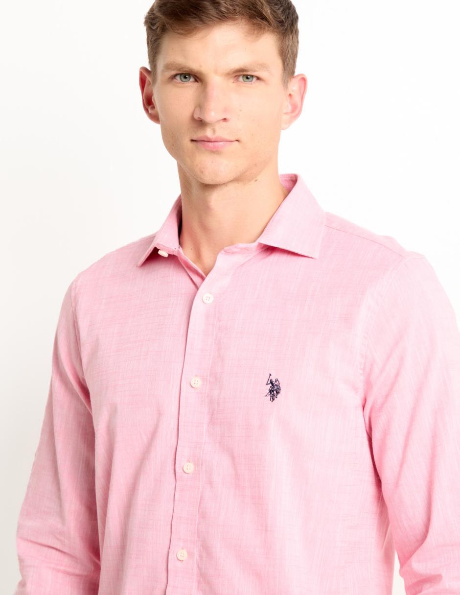 CAMISA USBMS-57-8255 US POL, M, SALMÓN