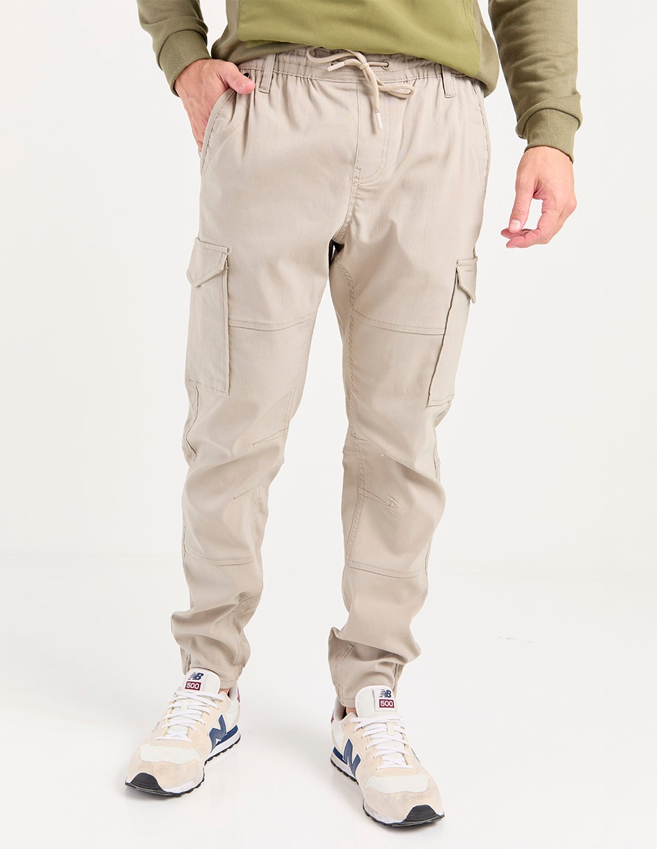 Pantalón cargo recto de algodón para hombre Pantalón cargo recto de algodón para hombre