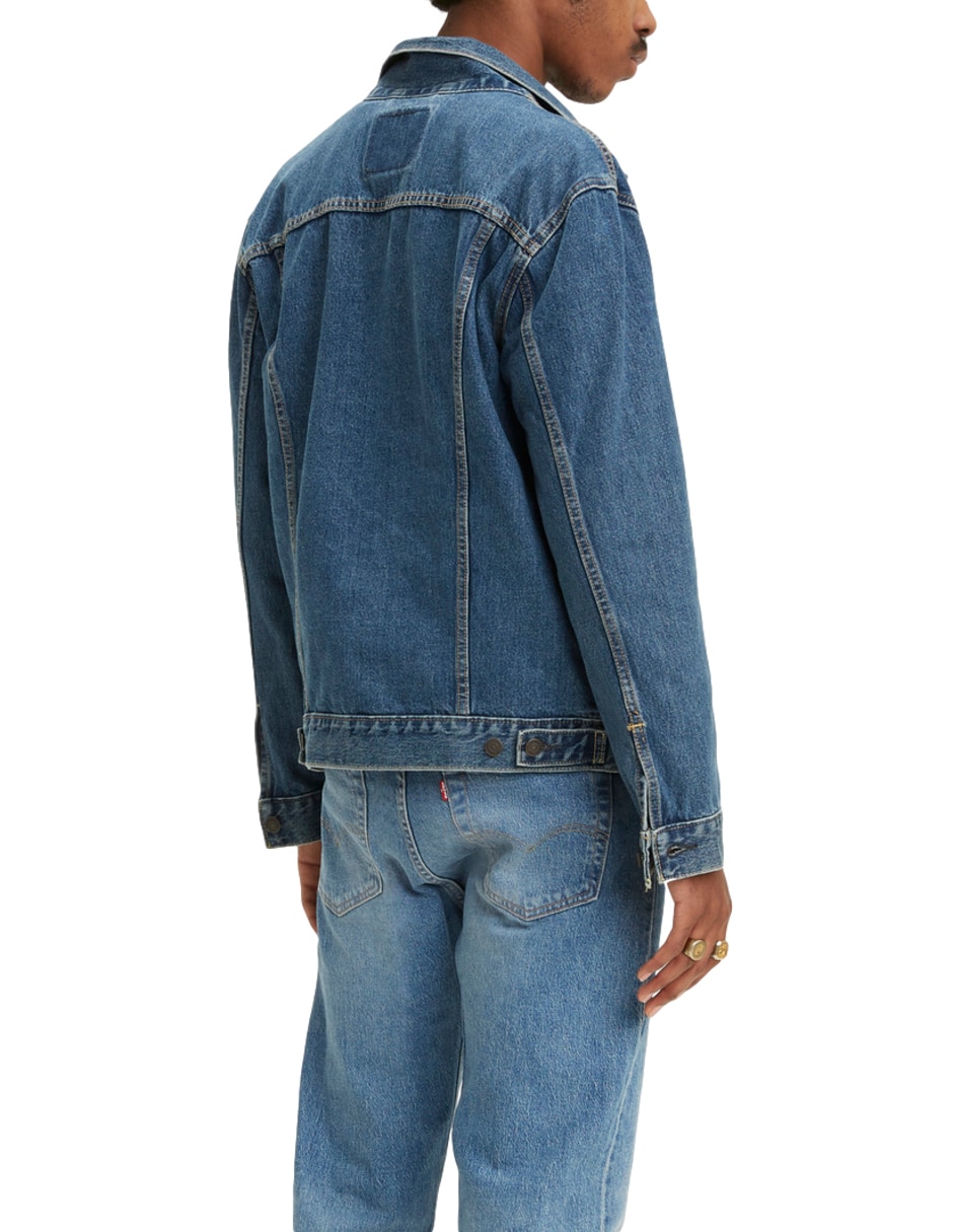 Chamarra denim Levi's de mezclilla para hombre 4