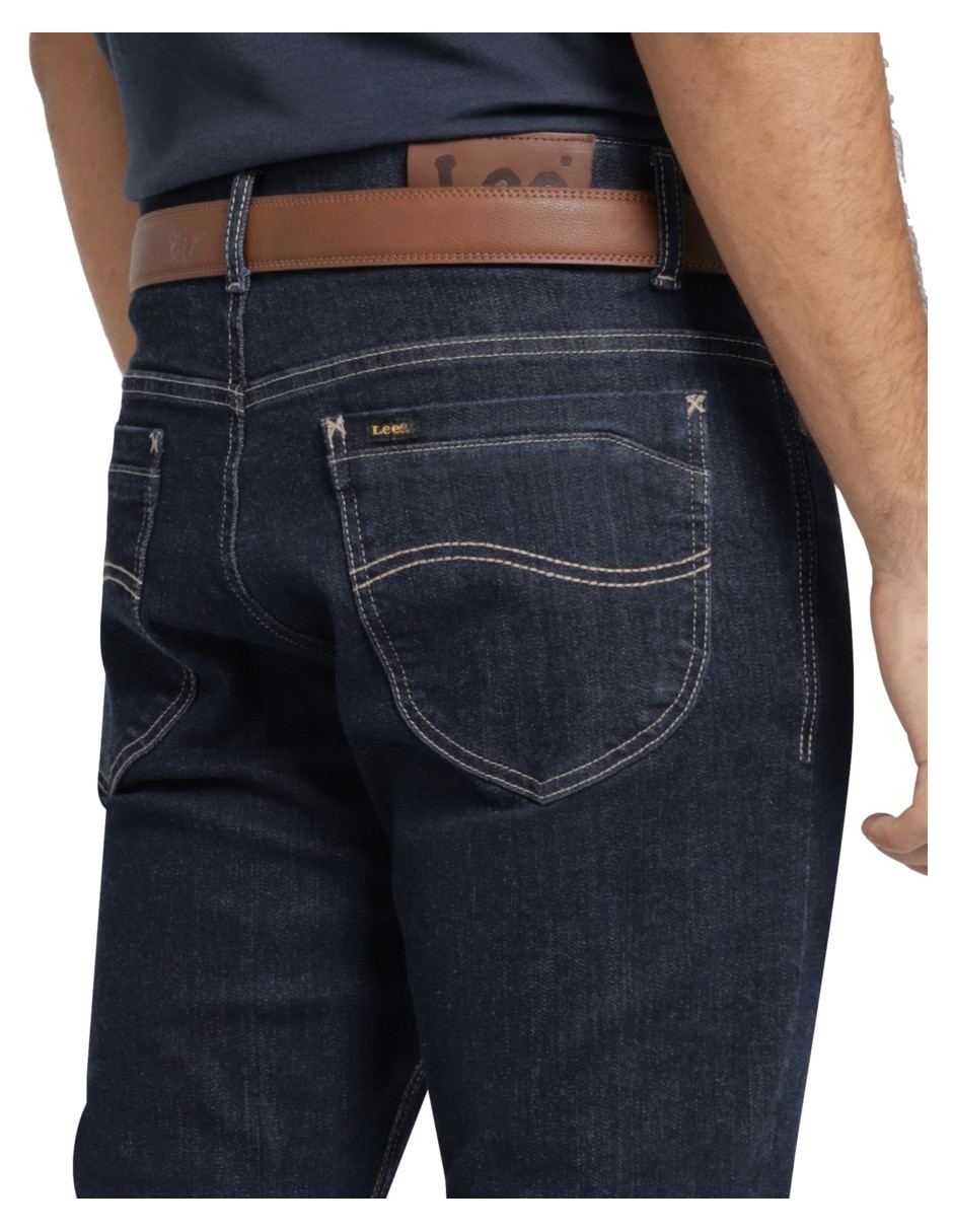 Jeans slim 112373363 lavado rinse para hombre 4