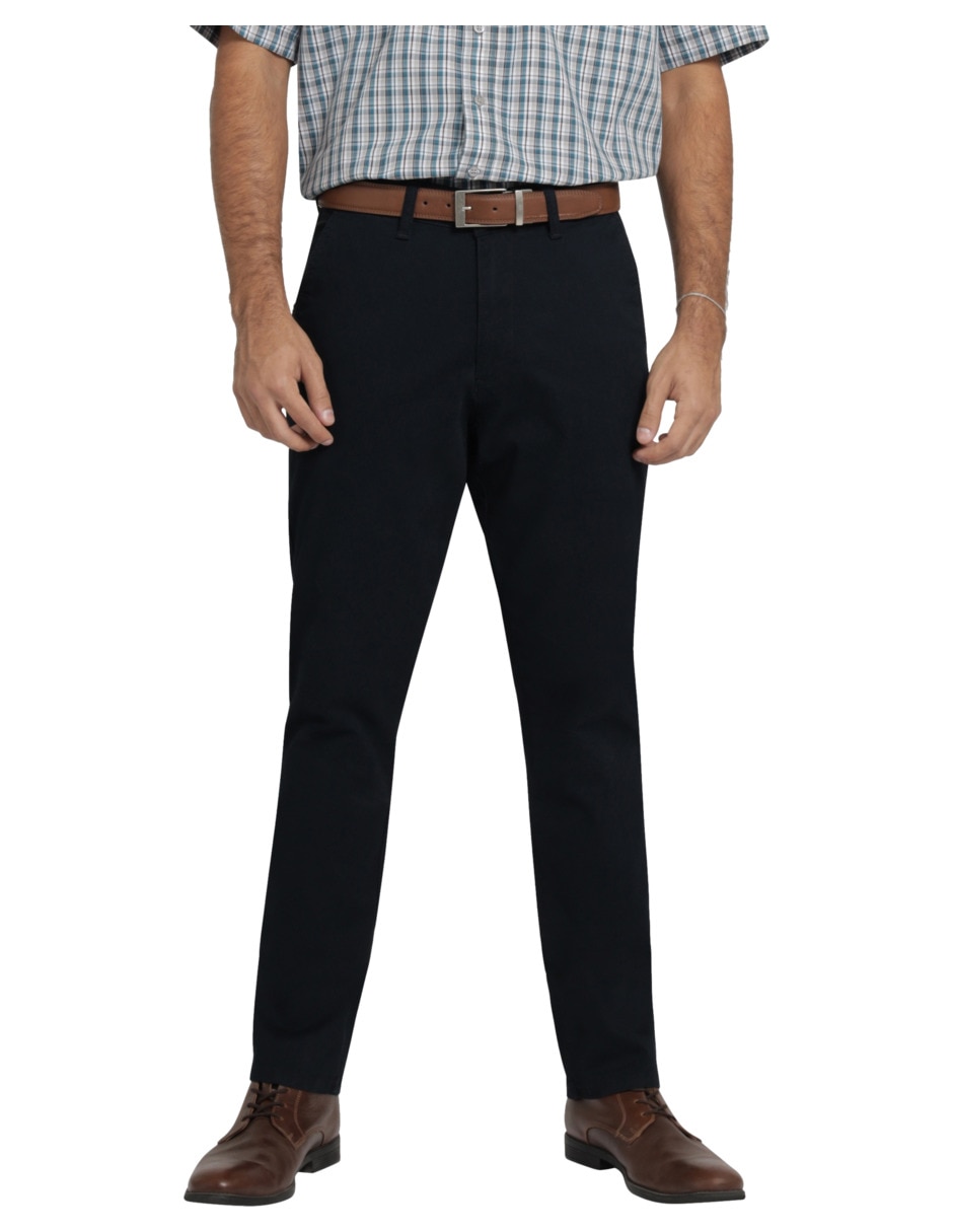 Pantalón chino recto de gabardina para hombre Pantalón chino recto de gabardina para hombre