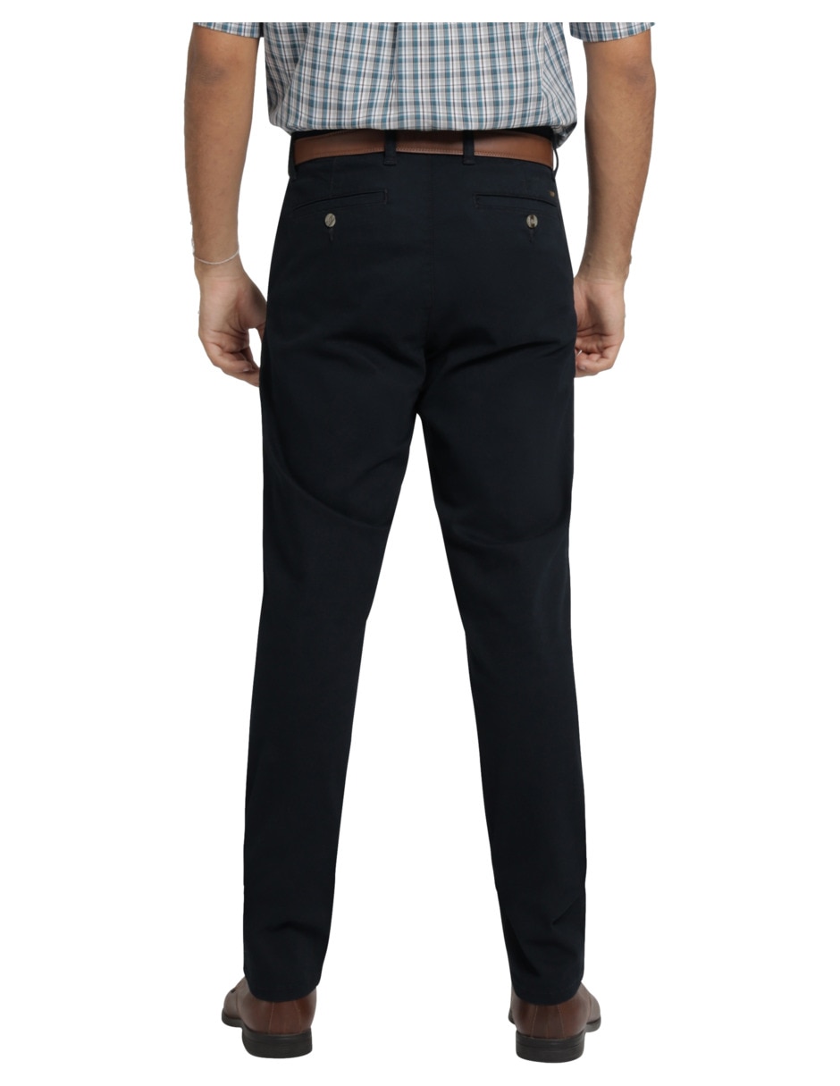 Pantalón chino recto de gabardina para hombre 2