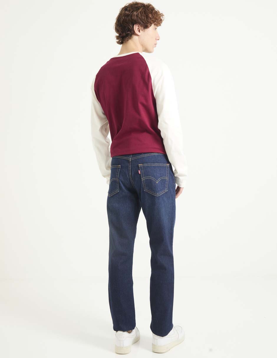 Jeans slim lavado rinse para hombre 2