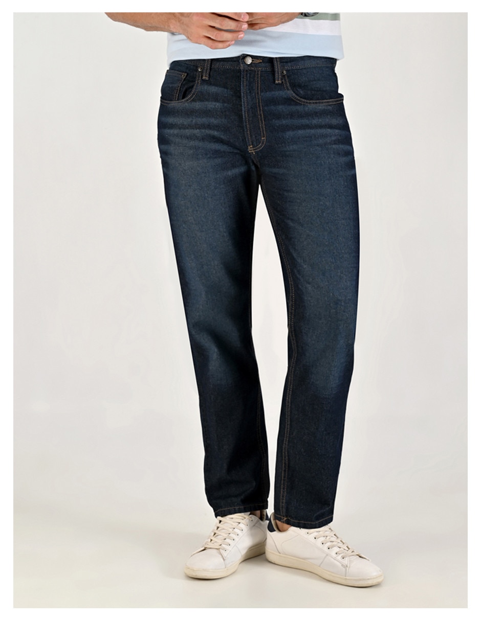 Jeans straight 0107296504 lavado stone wash para hombre