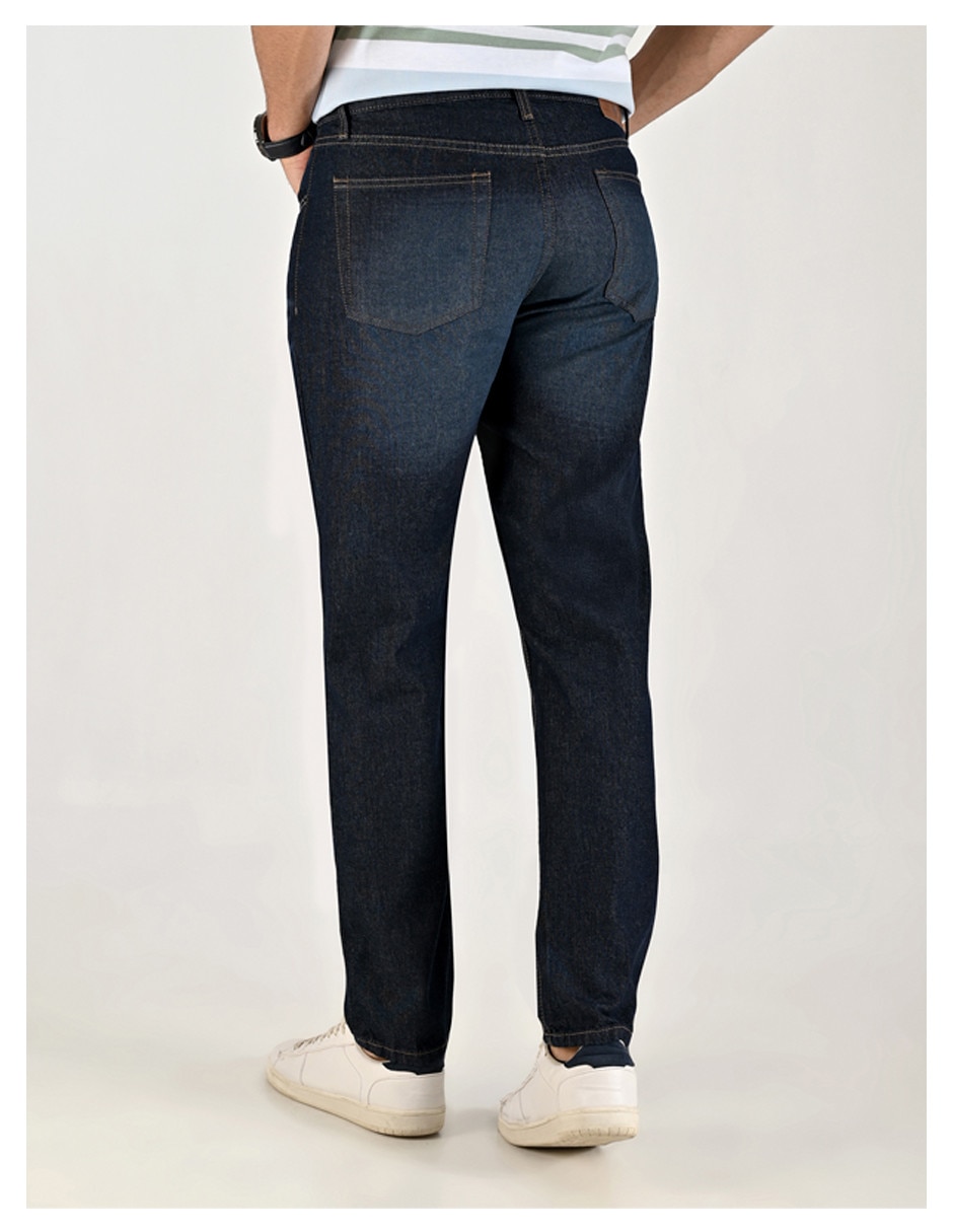 Jeans straight 0107296504 lavado stone wash para hombre 2