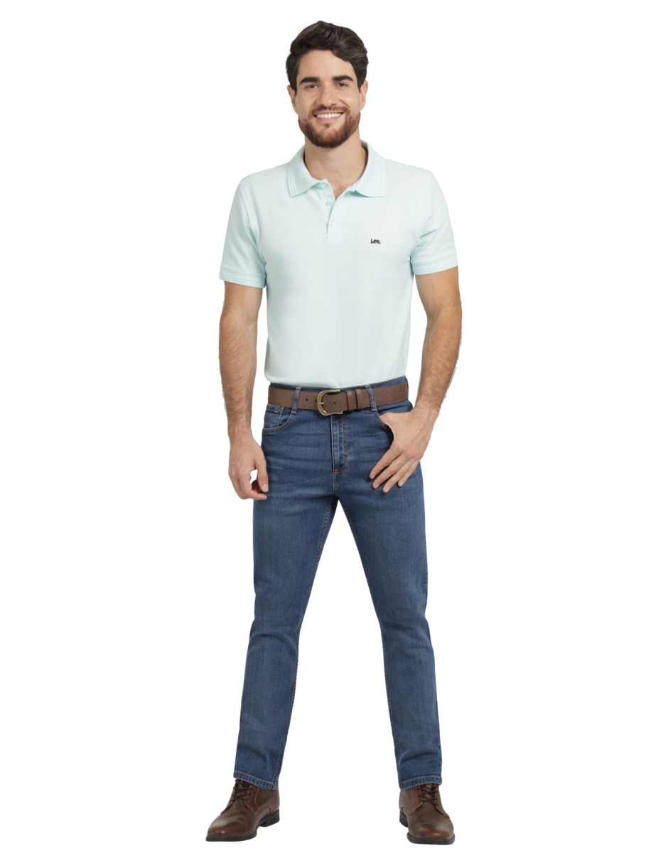Jeans slim 112378366 lavado whisker para hombre 3