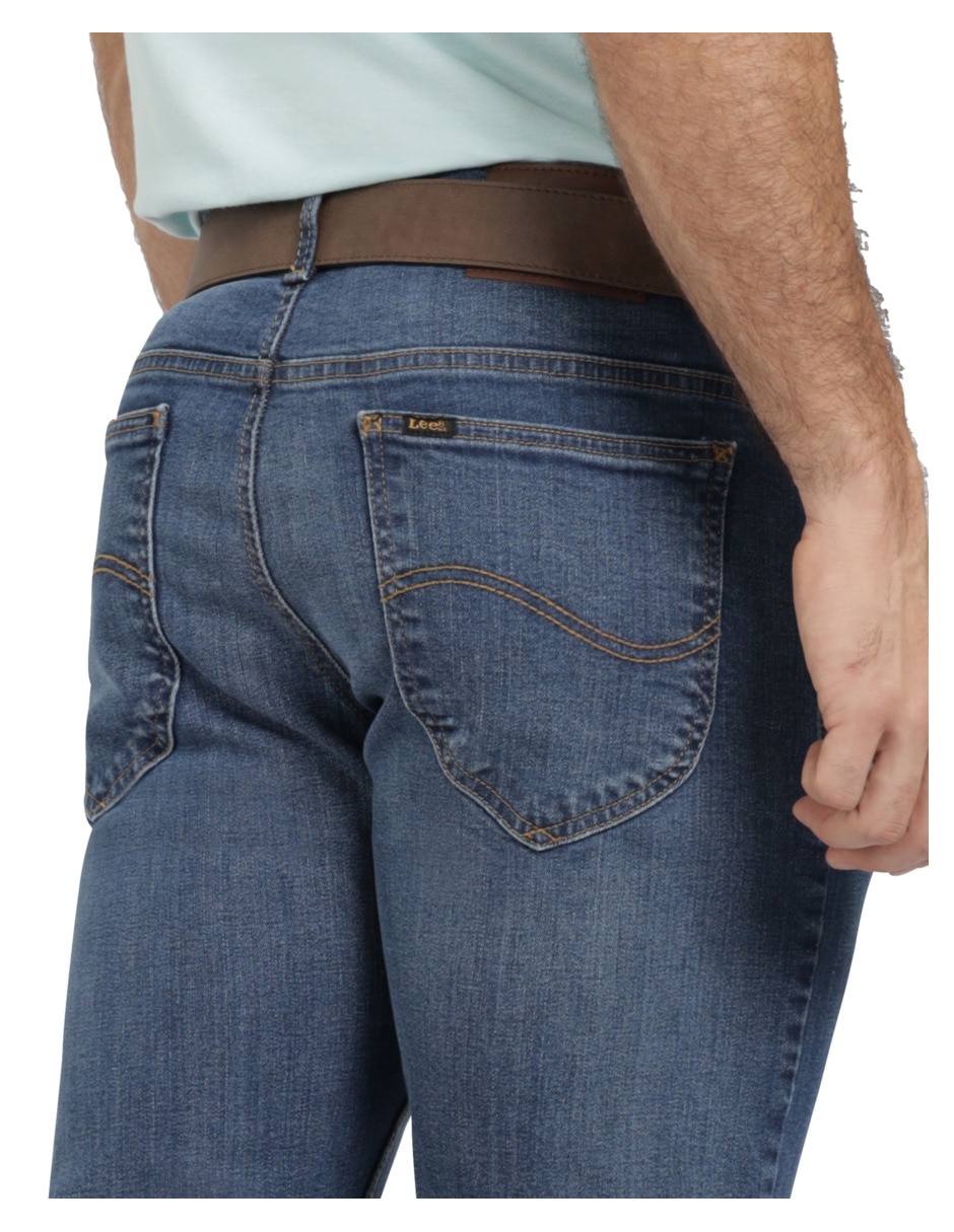 Jeans slim 112378366 lavado whisker para hombre 4