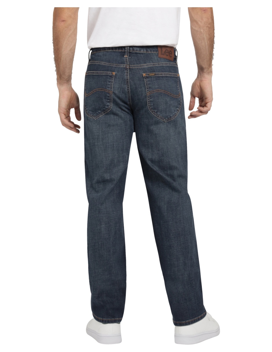 Jeans relaxed straight 112378367 lavado sand blast para hombre 2