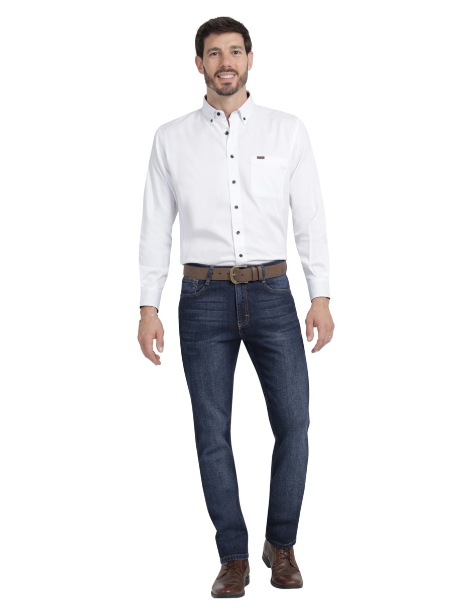 Camisa casual manga larga para hombre 3