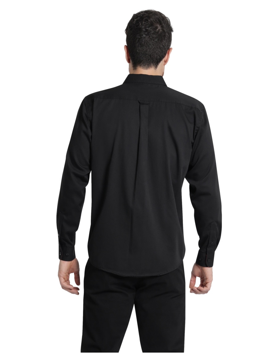 Camisa casual manga larga para hombre 2
