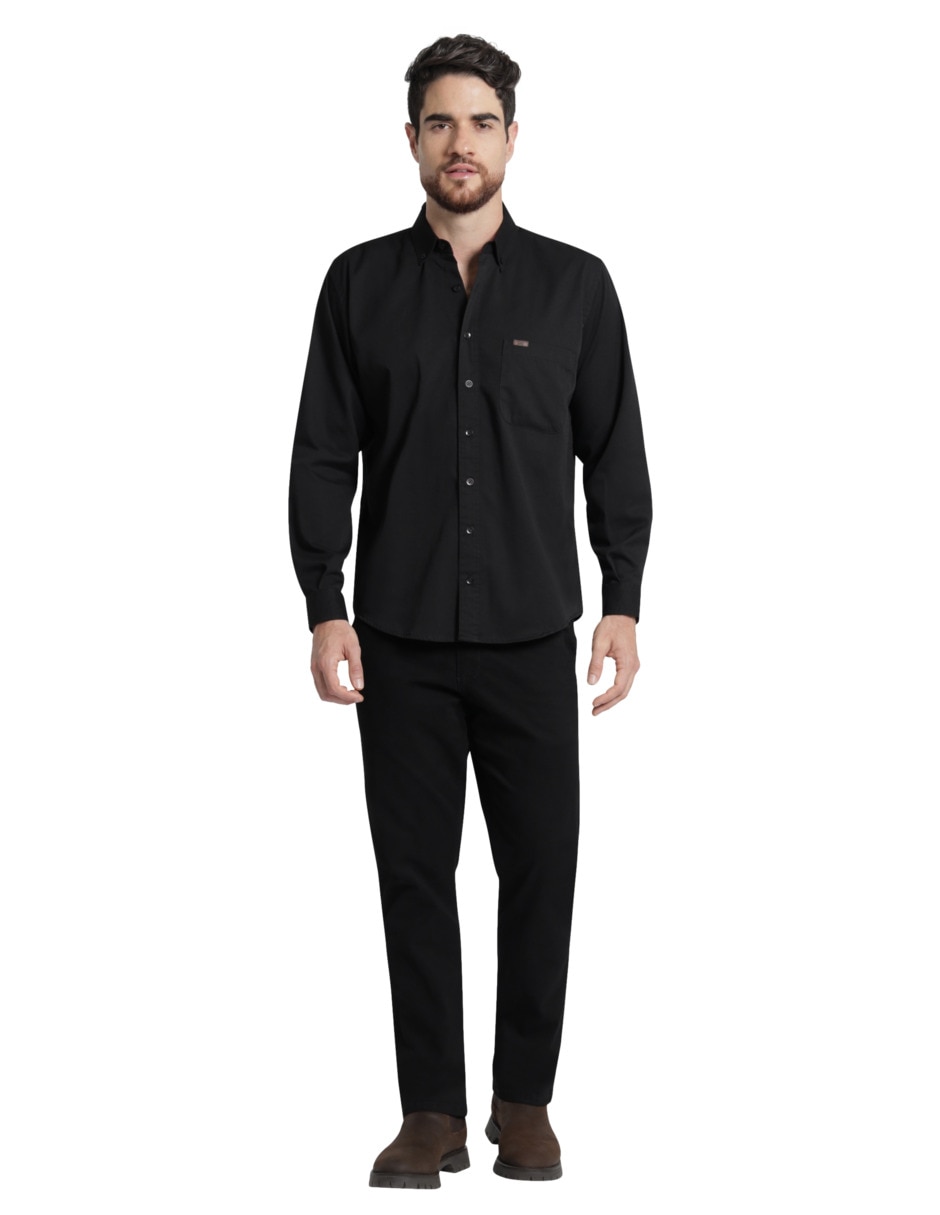 Camisa casual manga larga para hombre 3