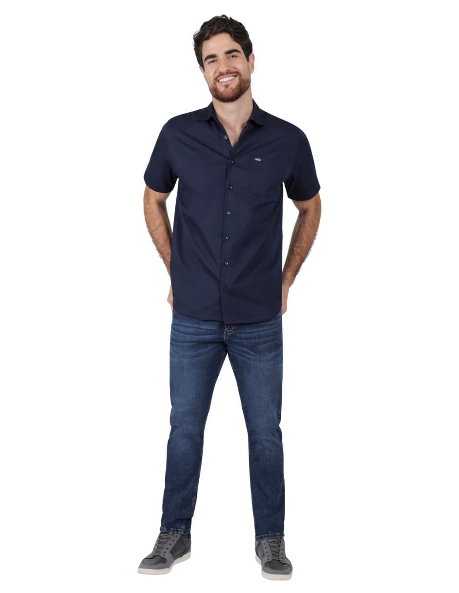 Camisa casual manga corta para hombre 3