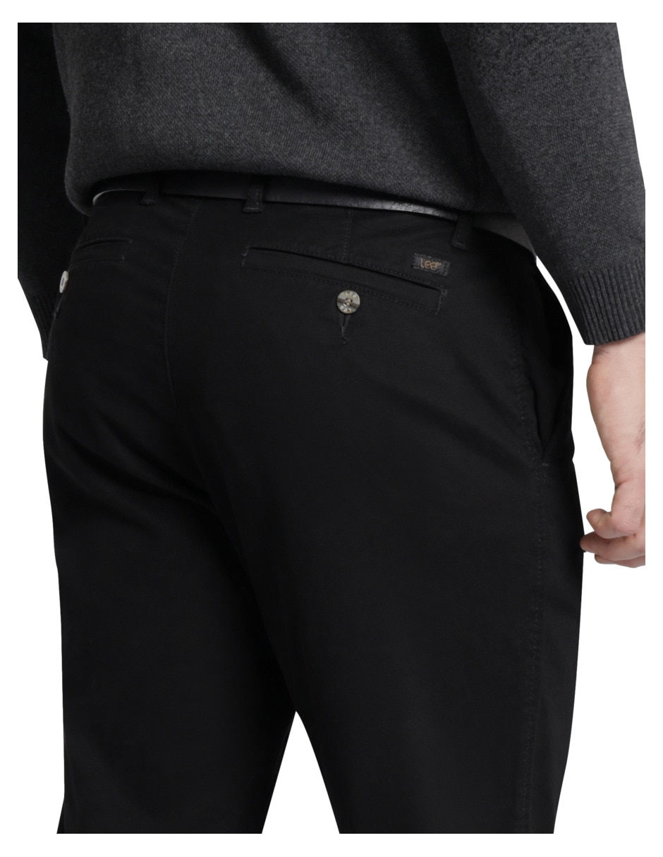 Pantalón chino slim de gabardina para hombre 4