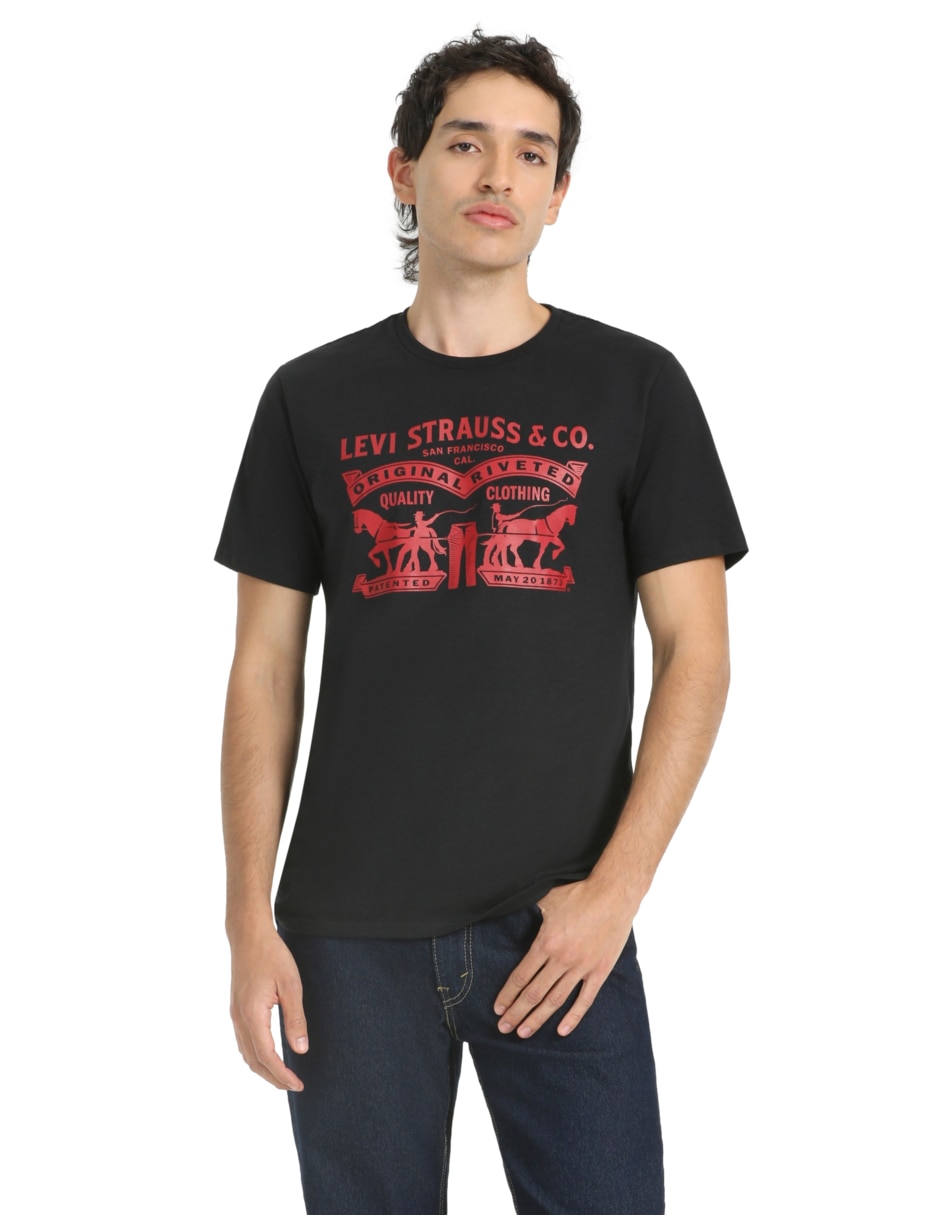 Playera cuello redondo para hombre