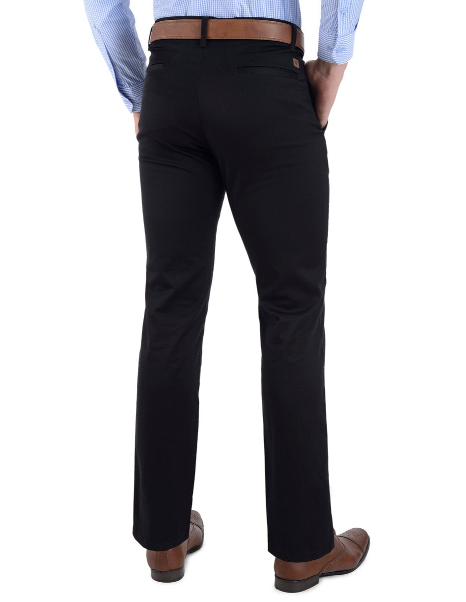 Pantalón casual slim de algodón para hombre 2