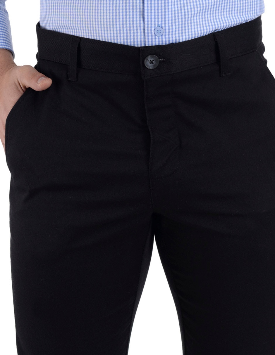 Pantalón casual slim de algodón para hombre 3