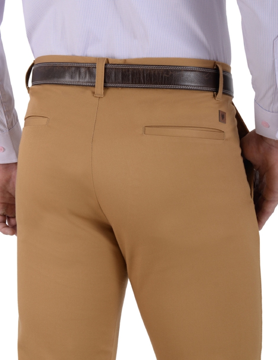 Pantalón slim de algodón para hombre 4