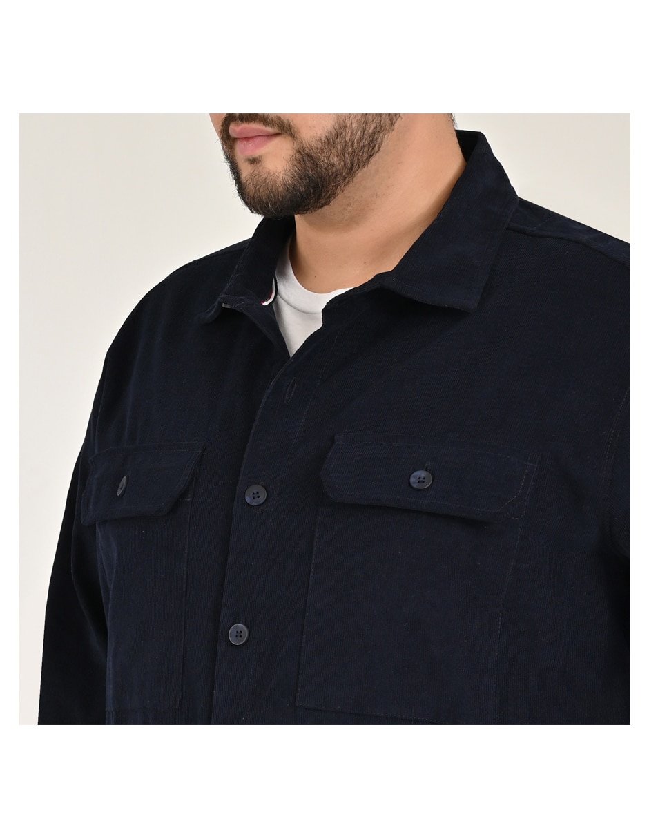 Chamarra casual con bolsillos para hombre 4