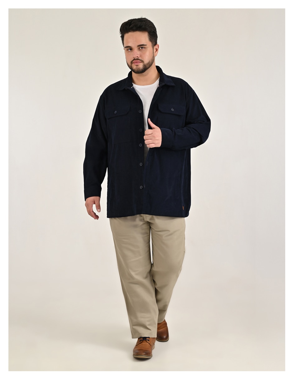 Chamarra casual con bolsillos para hombre 5