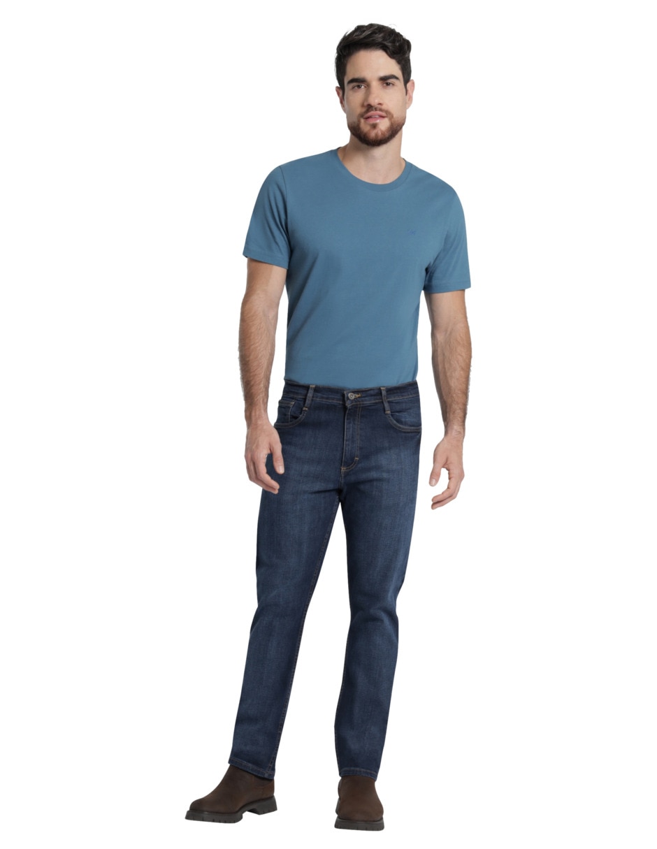 Jeans slim lavado obscuro para hombre 3