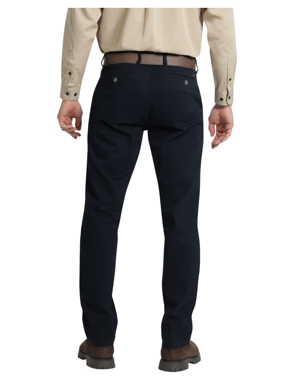 Pantalón chino slim de gabardina para hombre 2