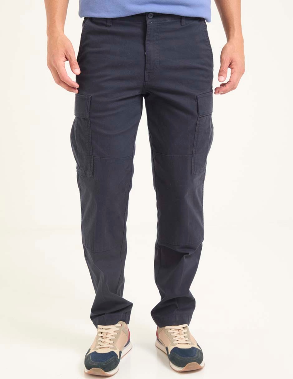 Pantalón cargo recto de algodón para hombre Pantalón cargo recto de algodón para hombre