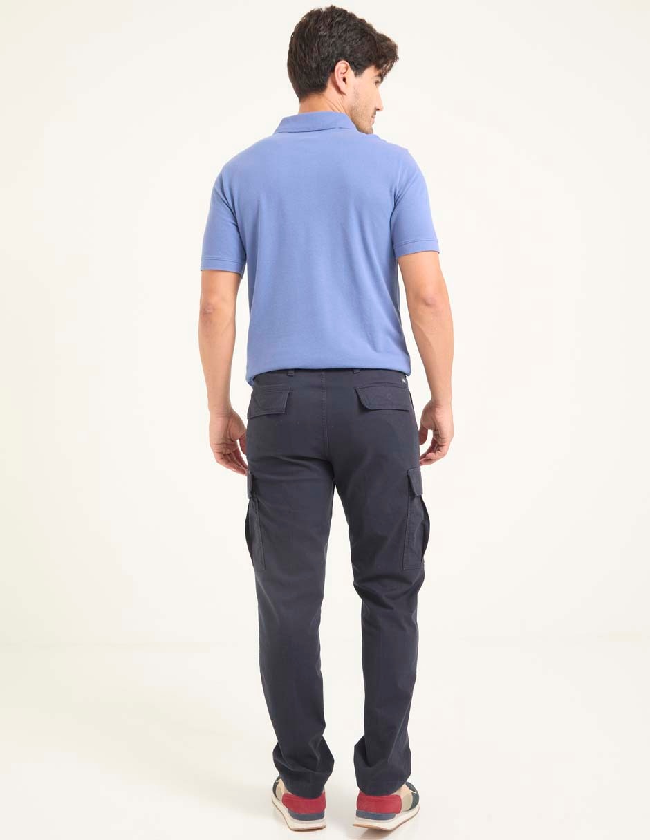 Pantalón cargo recto de algodón para hombre 2