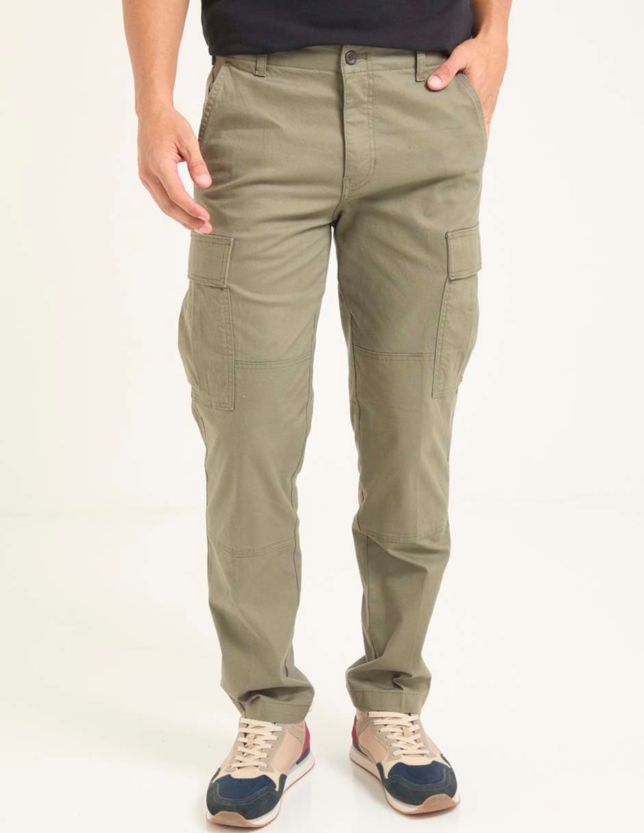 Pantalón casual cargo straight Dockers de algodón y elastano para
