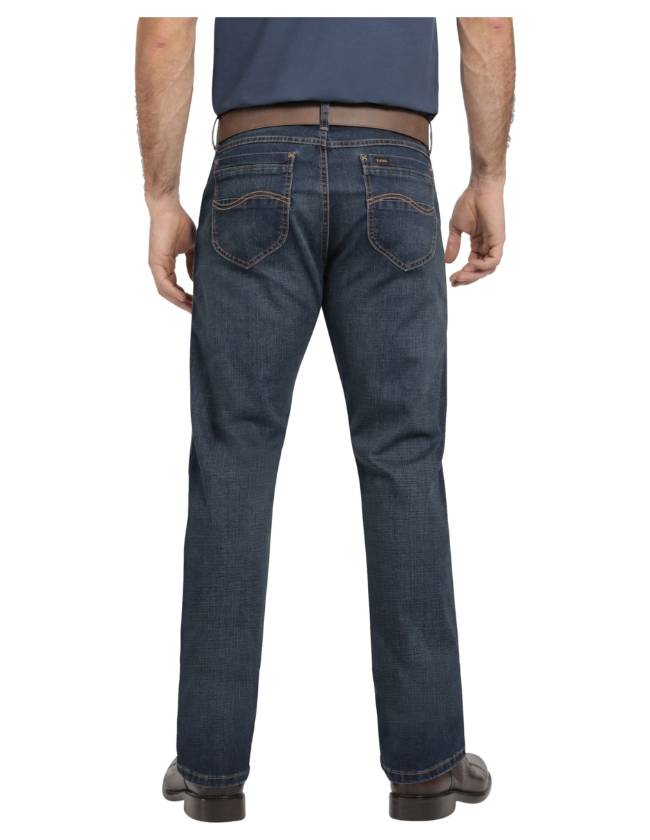 Jeans bota 112378343 lavado obscuro para hombre 2