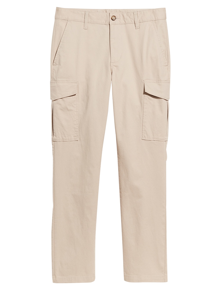 Pantalón cargo regular de algodón para hombre 4
