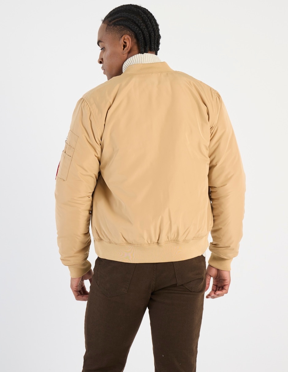 Chamarra bomber con bolsillos para hombre 2