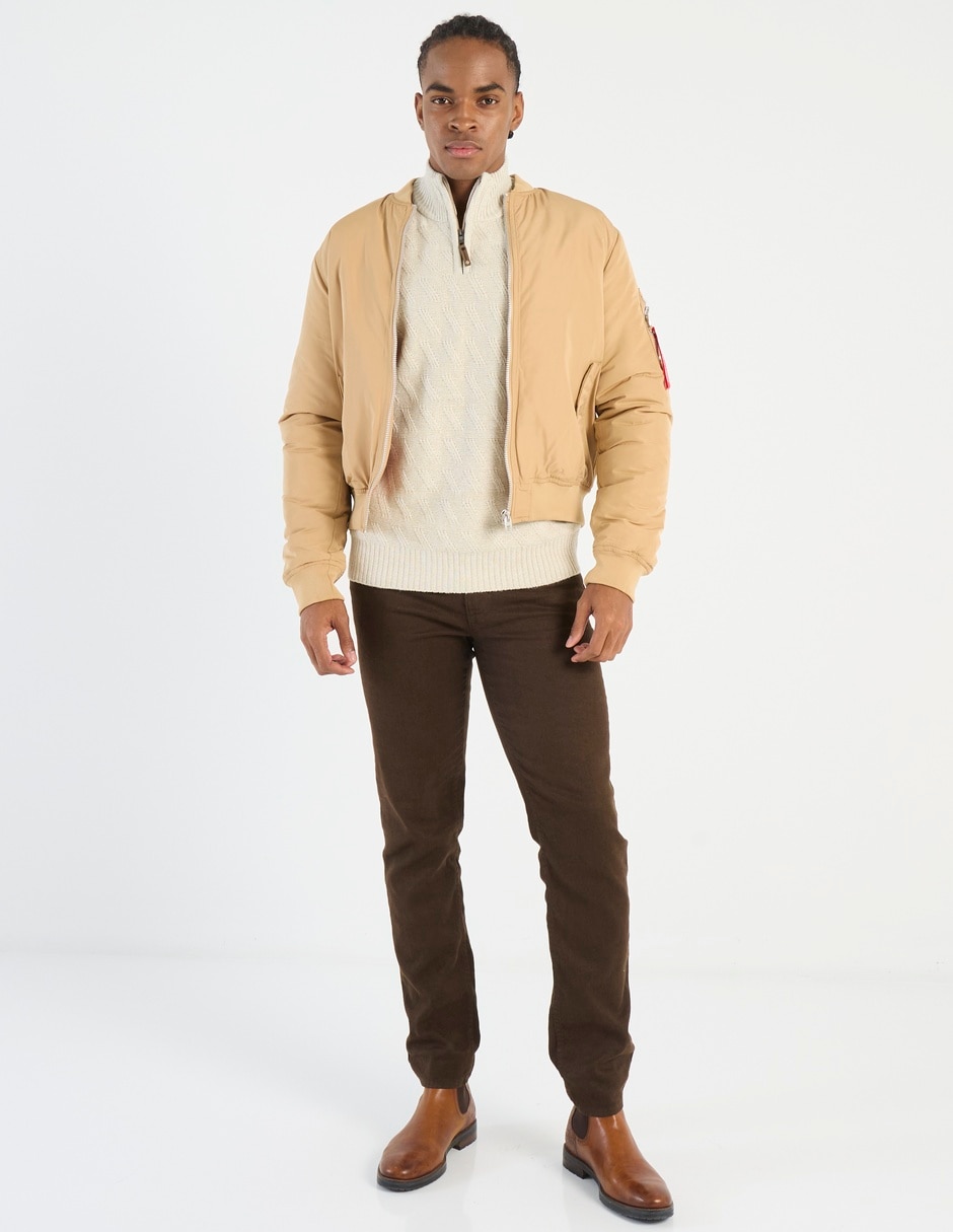 Chamarra bomber con bolsillos para hombre 3