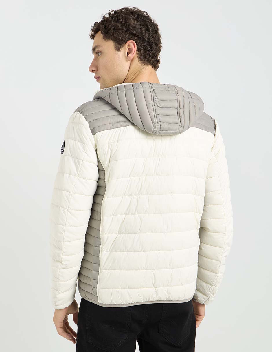 Chamarra acolchada impermeable capitonada para hombre 2